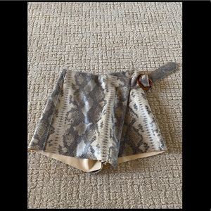 Snake Print Shorts